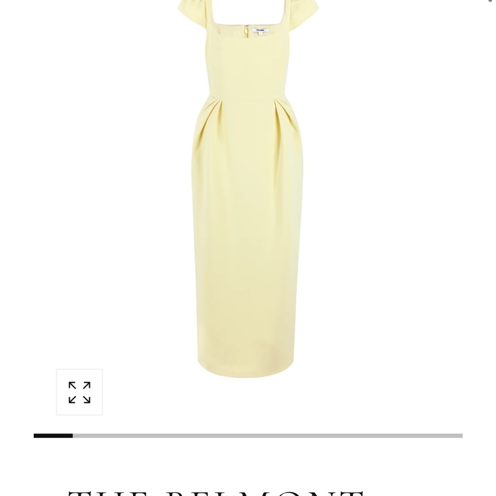 Wedding Guest Chic Yellow Midi Dress